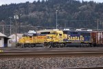 BNSF 3176 and UP 708